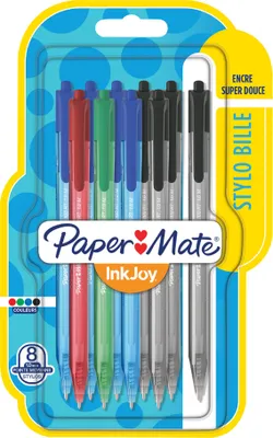 Image de Paper:Mate Stylo à bille InkJoy 100 RT Blister de 8 pièces