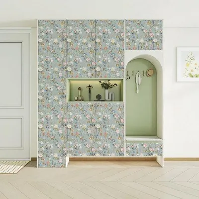 Obrázok produktu pre Uniqoos® Dekoratívna samolepiaca fólia s motívom kvetov, 44 x 300 cm (1,32 m²) – vodeodolná, odolná voči poškriabaniu a opotrebeniu, hrúbka 0,23–0,24 mm, vhodná na steny a nábytok