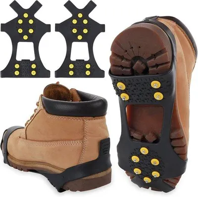 Produktbild von Famanu Eiskrallen für Schuhe und Stiefel - Silikon mit rostfreien Stahlspikes