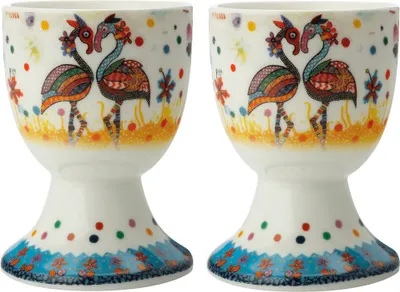 Produktbild von Maxwell & Williams Smile Style Eierbecher 2er-Set Flamboyant, Geschenkbox, Porzellan, DX0477