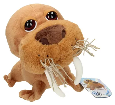 Image de Knuffel Big Head Pluche Walrus, 21cm
