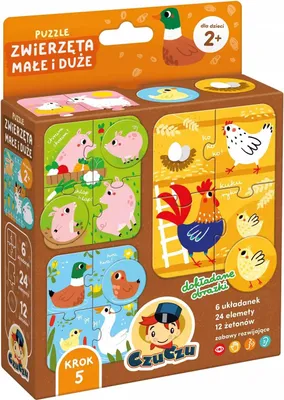 Produktbild von CZUCZU CzuCzu Puzzles Tiere groß und klein 94164