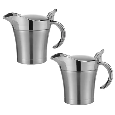 Produktbild von 2er Set Thermo Sauciere | Isolier Soßen Kanne | Soßenkanne Soßenschüssel Soßiere
