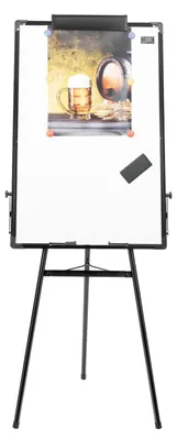 Image de Tableau blanc mobile avec support réglable