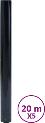 Produktbild von vidaXL Fensterfolien 5 Stk. Statisch Matt Schwarz PVC