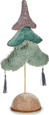 Immagine prodotto di Albero di Natale colorato 12 x 43 x 22 cm in legno argentato