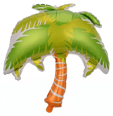 Produktbild von Folienballon Palme 78x68 cm – Sommer Strand Urlaub Motto Party Deko