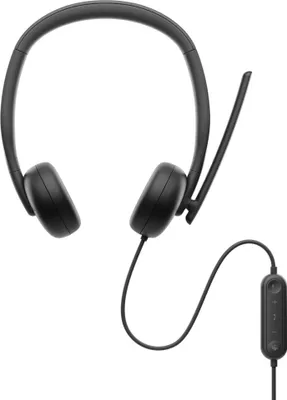 Image de Dell WH3024 USB-C Black Casque filaire pour PC, musique et appels, Teams