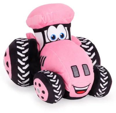 Produktbild von Plüschtraktor – Plüsch-Landwirtschaftstraktor – 21 cm – Rosa