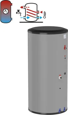 Produktbild von Flamco Edelstahl-Standspeicher FlexTherm DUO HLS-E 200 Liter 70mm GPS Isolierung