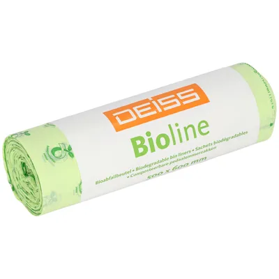 Image de DEISS Sacs poubelle 06066 compostables. 30l 500x600mm 20 pcs/paquet.