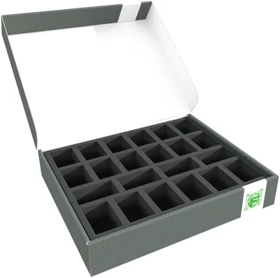Produktbild von Lagerbox FSLB055 für Fyreslayers Miniaturen mit Schaumstoff