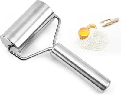 Produktbild von Kleine Edelstahl Deegroller für Fondant und Kuchen
