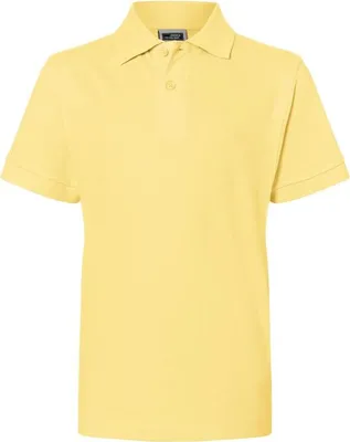 Produktbild von Hochwertiges Polohemd mit Armbündchen light-yellow, Gr. S