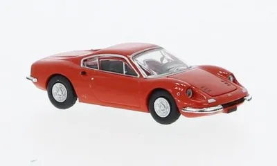 Zdjęcie produktu dla Brekina PCX870632 – Ferrari Dino 246 GT w skali 1:87, pomarańczowe, 1969 r. – nowy