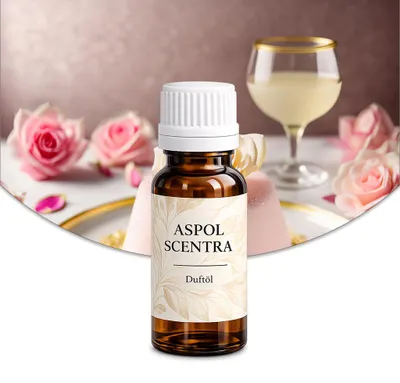 Produktbild von Aspol Scentra Vanille-Rosenfreude UFIREADY Duftöl für Kerzen 10 ml, KI-generiertes Bild