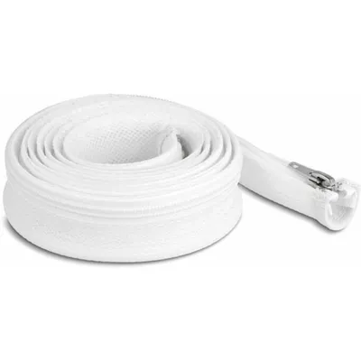 Produktbild von Delock Geflechtschlauch mit Reißverschluss hitzebeständig 2 m x 30 mm weiß