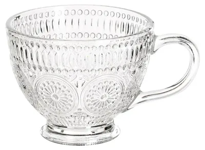Imagen del producto de Vasos para café y té - Juego de 6 unidades - 400 ml - Vidrio - Transparente