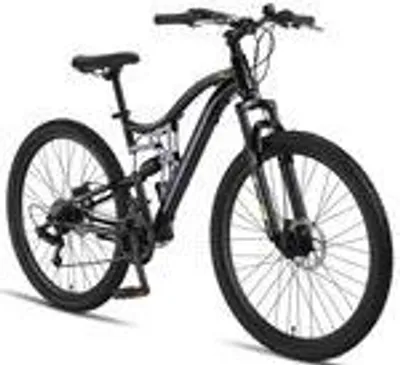 Produktbild von Chillaxx Bike Falcon Premium Mountainbike in 24 und 26 Zoll - Fahrrad für Jungen, Mädchen, Damen und Herren - Scheibenbremse- 21 Gang-Schaltung - Vollfederung