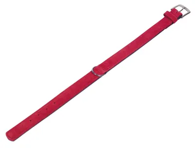 Produktbild von Nobby Halsband "VELOURS" 47 cm (38-44 cm); 22/25 mm, rot (Lollipop)