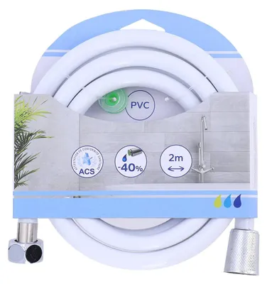Produktbild von Pvc-brauseschlauch 200cm - weiss - Tendance