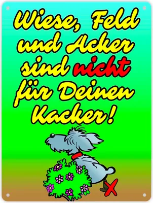 Produktbild von Kein Hundeklo Metallschild XL in 21x28 cm mit lustigem Spruch