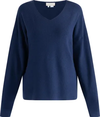Image de Pull en maille RISA pour femmes - bleu marine, XS/S