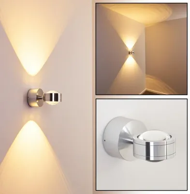 Produktbild von Berga »Berga« LED Wandlampe aus Metall/Glas in Aluminium