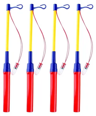 4 LED-Laternenstäbe 40 cm warmweiß für Kinderfeste