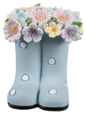 Obrázok produktu pre Clayre & Eef Dekoratívne figúrky Topánky 10x10x12 cm Modrá plastová