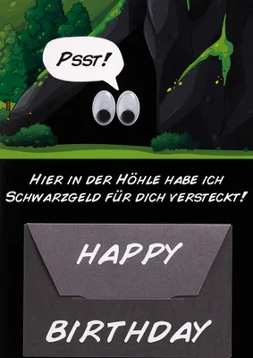Produktbild von GELDKARTE zum Geburtstag  Geldkarte im Format 115x17cm mit Briefumschl
