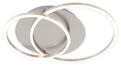 Produktbild von BRILONER FRAME LED Deckenleuchte, in Stufen dimmbar, Schwenkbar, Warmweißes Licht, Memoryfunktion, matt-nickel, 51,5 x 39,5 x 8 cm