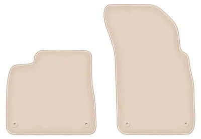 Image de Tapis de sol avant velours PREMIUM beige compatibles avec Audi Q7 II (2016-, SUV) – avec fixations – sur‑mesure