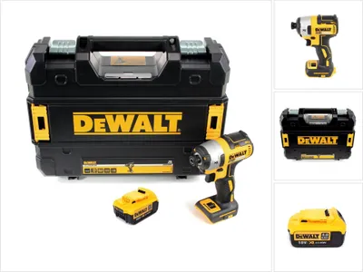 Produktbild von DeWalt DCF 887 NT Akku Schlagschrauber 18 V 205 Nm 1/4" Brushless + 1x Akku 4,0 Ah + TSTAK - ohne Ladegerät