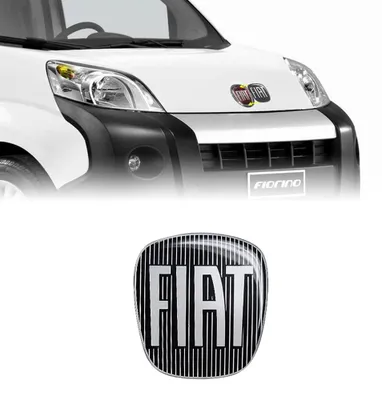 Produktbild von FIAT 14188C 3D Aufkleber Logo für FIAT Fiorino, Schwarz, 90 x 81 mm