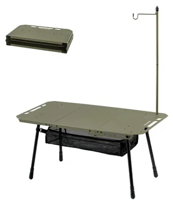 Imagen del producto de Mesa de camping multifuncional con compartimento de malla
