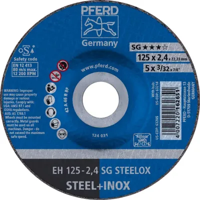 Zdjęcie produktu dla PFERD 61341222, 12,5 cm, 2,4 mm, 12200 RPM, 25 szt.