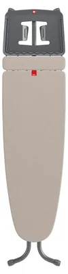 Bügeltisch mit Bügelbrettaufsatz, Metall, Grau/Beige, 120,5 cm