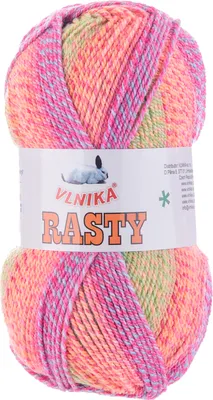 Produktbild von 100g Rasty Strick-Wolle Farbverlaufs-Garn Polyacryl-Wolle mehrfarbig bunt