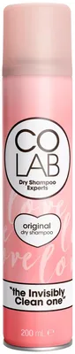 Produktbild von COLAB Original, 200 ml, Trockenshampoo, Frauen, Reinigung, Auffrischend, Bergamotte, Rose, Butane, Isobutane, Propane, Alcohol Denat., Aluminum Starch Octenylsuccinate, Parfum (Fragrance),...