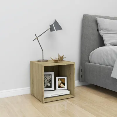 Produktbild von vidaXL TV Schrank Sonoma Eiche 37x35x37 cm Holzwerkstoff - TV-Schrank - TV-Schränke - Fernsehmöbel - Fernsehschrank