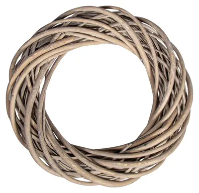 Produktbild von Weidenkranz Türkranz Adventskranz - 30 cm - Silbergrau - Echte Weidenzweige - Für Weihnachten und Ostern