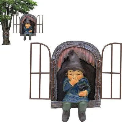 Produktbild von 3D-Harzfigur Baumstamm Dekoration für Terrasse und Garten