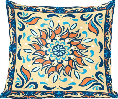Produktbild von MuchoWow® Zierkissen Sofakissen Wohnzimmer Dekokissen 40x40 cm Sonnenblumen - Rahmen - Quadratisch - Foto Kissen - Schlafzimmer Dekoration