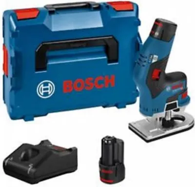Image de Affleureuse Bosch Professional GKF 12V-8, Sans Fil, 2 Batteries 3,0 Ah, Ergonomique