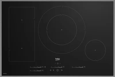 Produktbild von Beko HII 84700 UFTX, Schwarz, Zonen-Induktionskochfeld, Glas, 4 Zone(n), Links vorne, Elektro