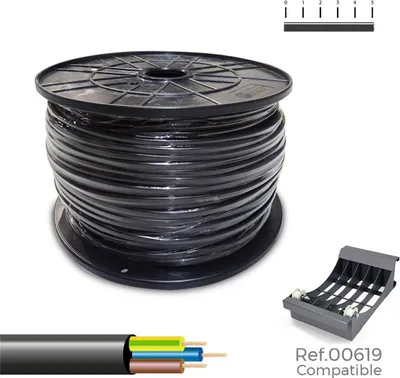 Zdjęcie produktu dla Wąż elektryczny Sediles czarny 3 x 1,5 mm 100 m H05VV-F