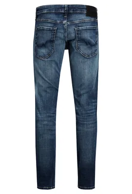 Produktbild von Jack & Jones 12133074, Blau, Jeans, Baumwolle, Elasthan, Nicht bleichen, Nicht im Wäschetrockner trocknen, Feinwäsche (30°C)