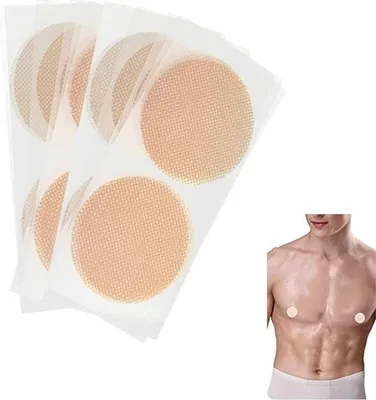 Produktbild von Herren Nippel Cover, Herren Nippelabdeckung, Brustwarzen Abdeckungen für Läufer, 60 Paare Männer Nippelpads, Geeignet für Marathonläufer, Läufer, Fotografieren im Urlaub, Teilnahme an Dinnerpartys