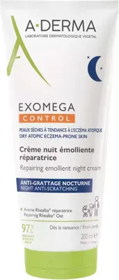 Produktbild von A-Derma Exomega Control Nachtcreme Emollient 200ml